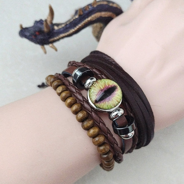 Dragon Eye Bracelet Set - Purple