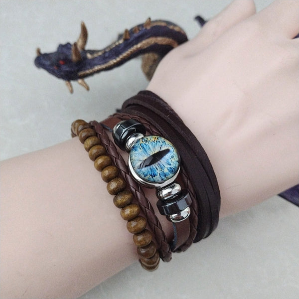 Dragon Eye Bracelet Set - Blue