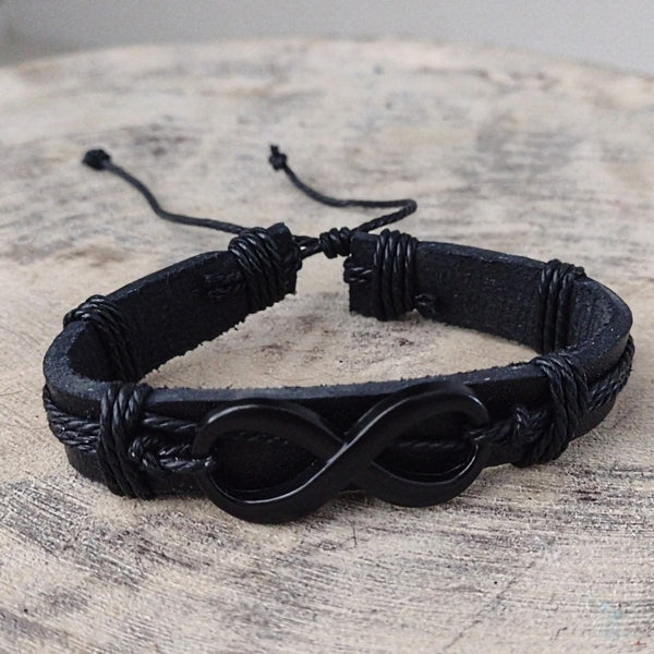 Infinity Black Bracelet