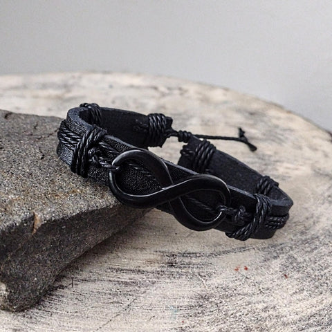 Infinity Black Bracelet
