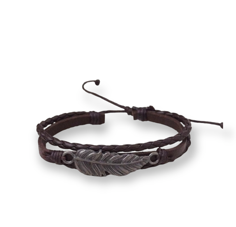 Brown Feather Bracelet