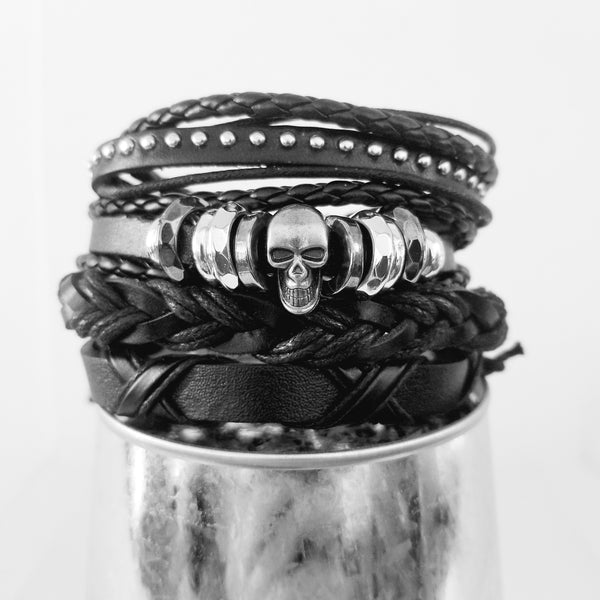 Skull Bracelet Set