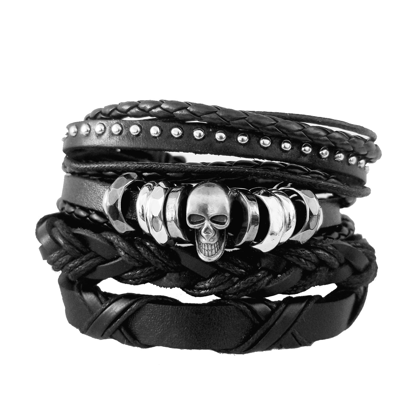 Skull Bracelet Set