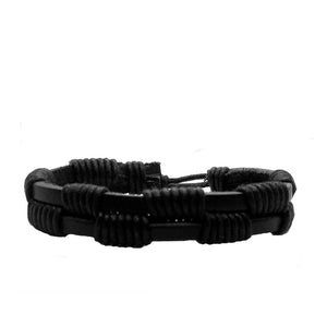 All Black Patterned Bracelet