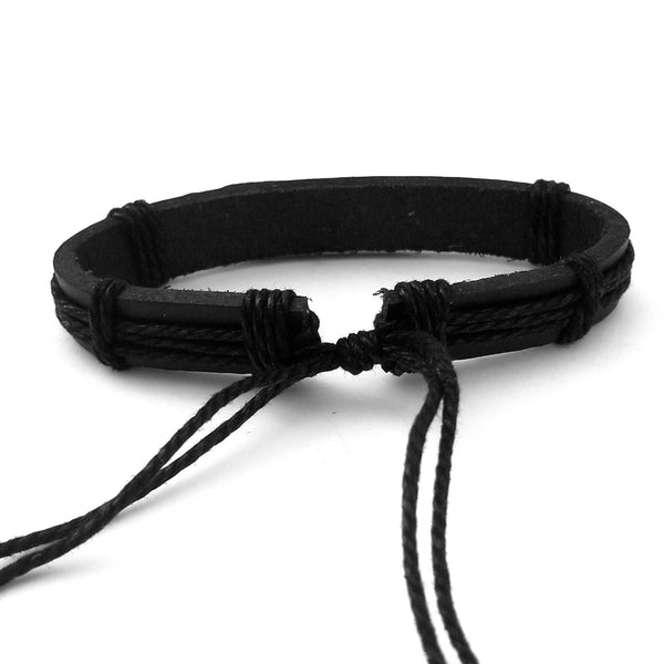 Simple Black Feather Bracelet