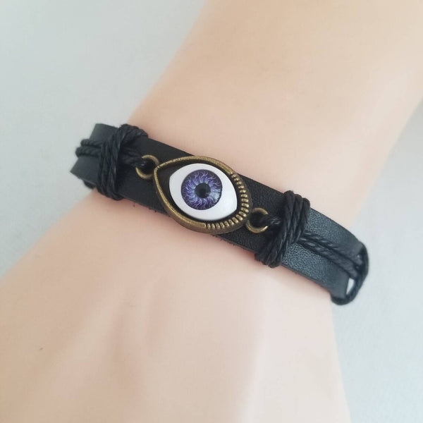 Evil Eye Bracelet - Blue/Purple