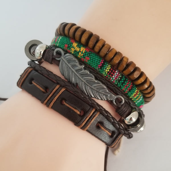 Carlsbad Feather Bracelet Set