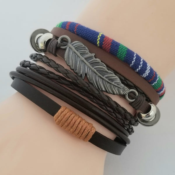 Biscayne Feather Bracelet Set