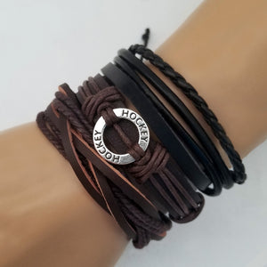 Hockey Multi-Layer Bracelet Set - Silverado Outpost