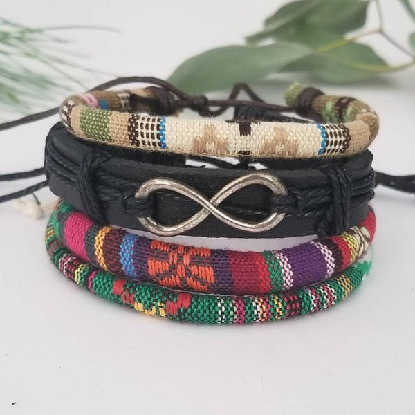 Boho Infinity Bracelet Set