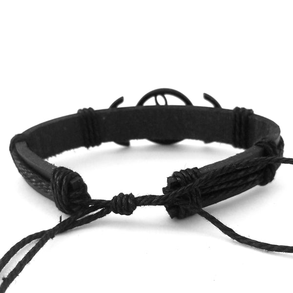Musical G Clef Black Bracelet