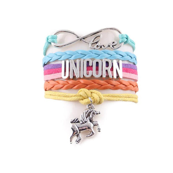Unicorn Infinity Love Bracelet - Silverado Outpost